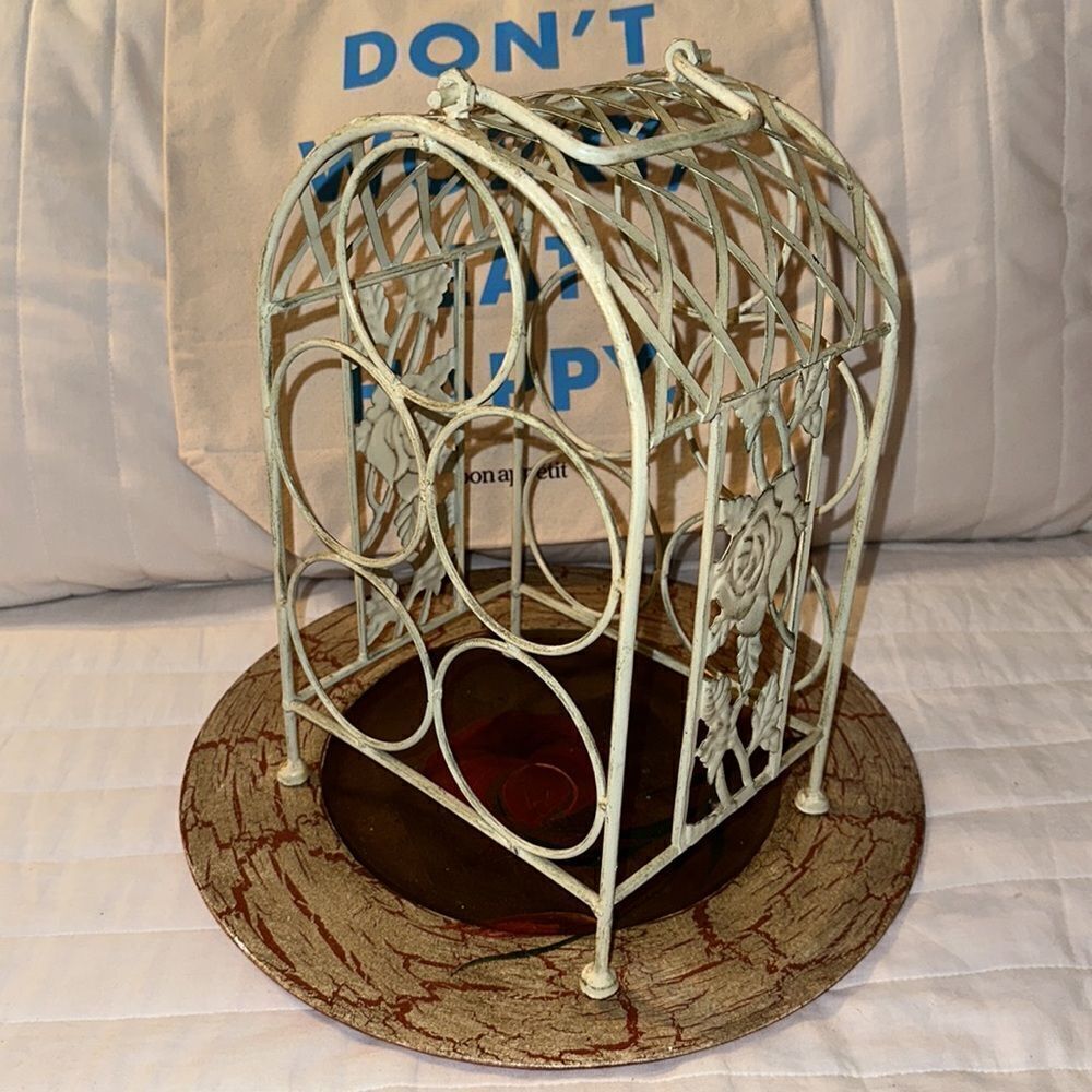 Vintage Shabby Chic Mint Green Wine Rack 5 Bottle Holder